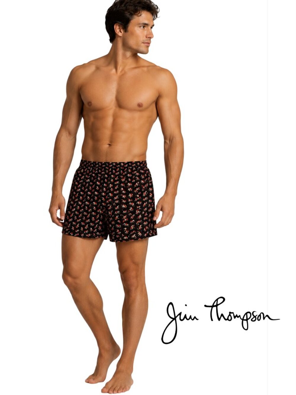 Jim Thompson 100% Cotton Boxer Briefs Shorts Trunks Underwear Dressed Elephants